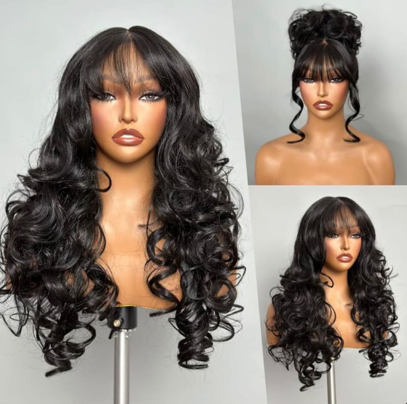 Bone Straight Fringe Closure 2*6 Taille 20