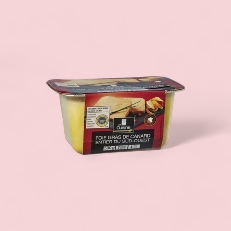 Foie gras de canard mi-cuit entier du Sud-Ouest 500g