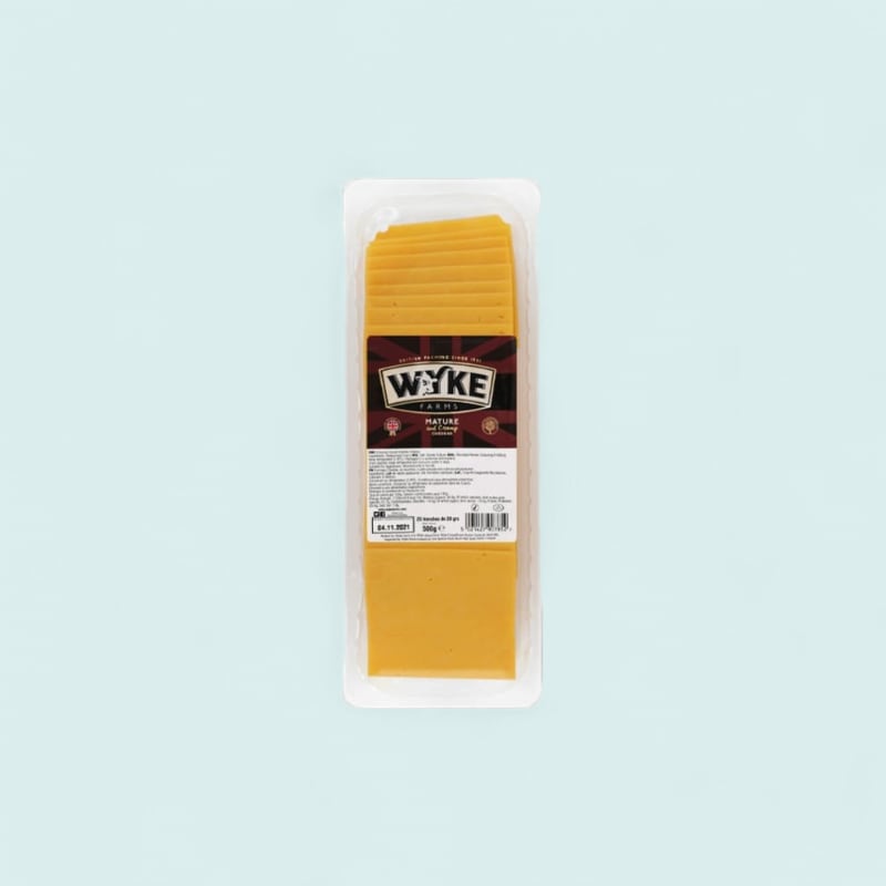 Cheddar Tranché Maturé Wyke Farms 500GR
