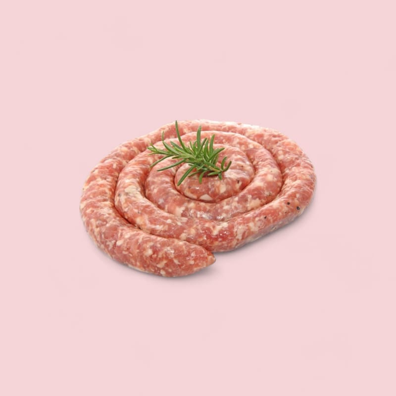 Saucisse de Toulouse grosse boyau naturel brasse LPF s/ at ±1,6kg