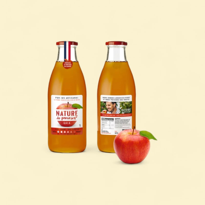 Jus de pomme Gala pressée origine France 1L