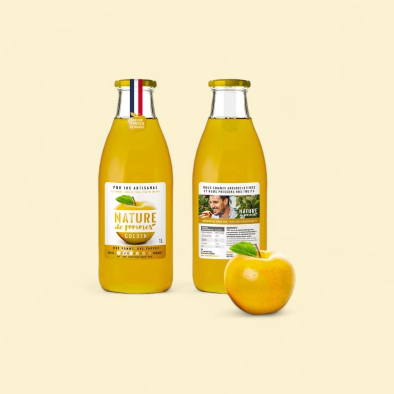 Jus de pomme Golden pressée origine France 1L 