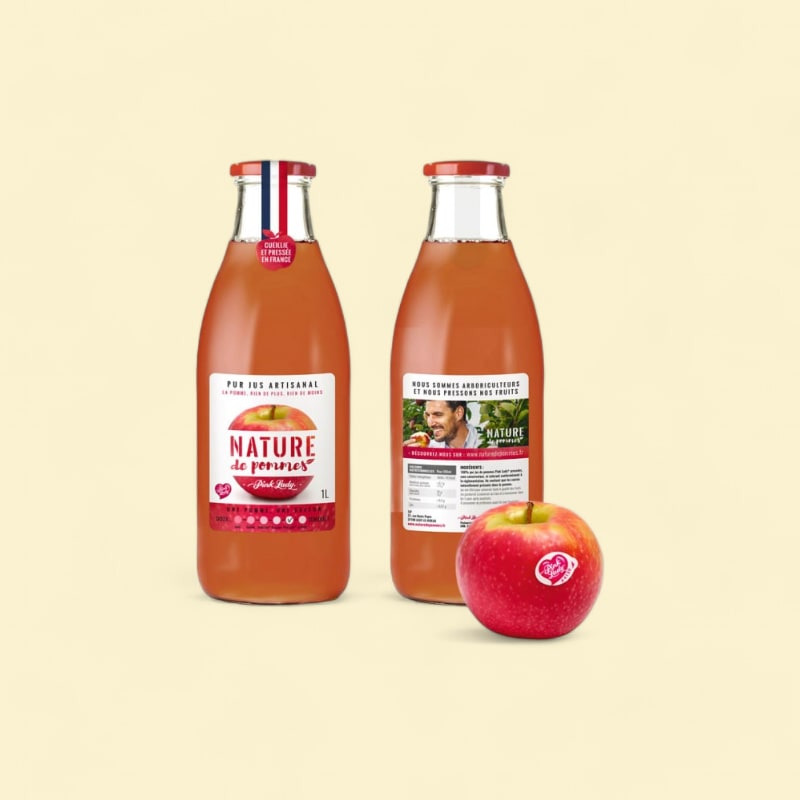 Jus de pomme Pink Lady pressée origine France 1L