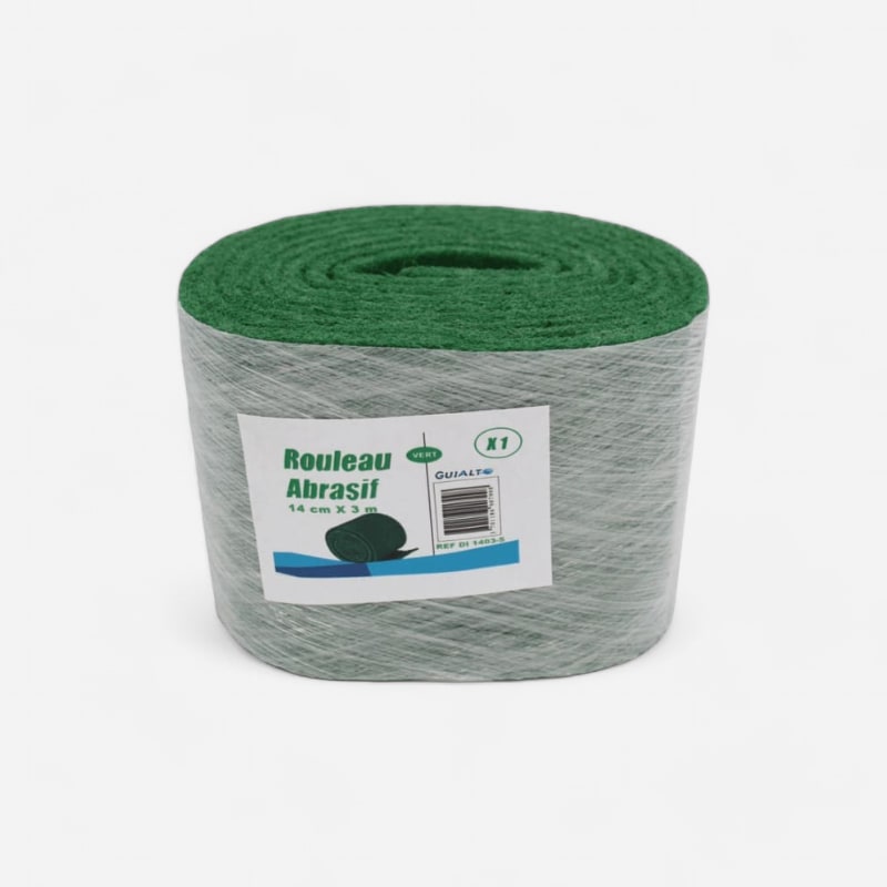 Tampon abrasif vert rouleau 14cm x3m
