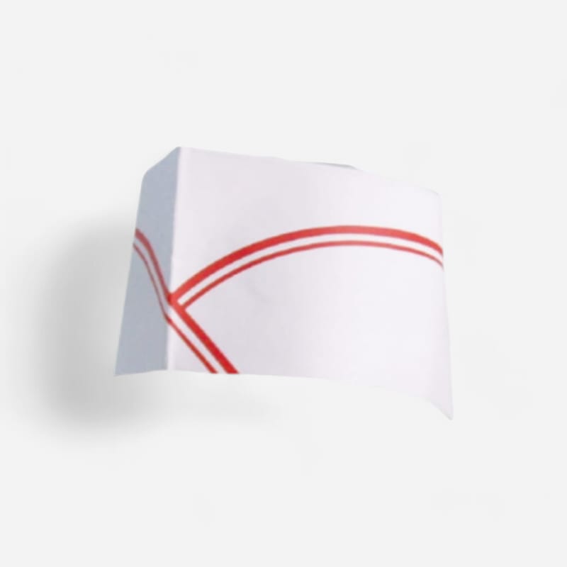 Calot papier frange rouge  x 100