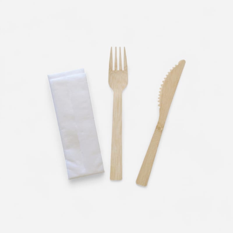 Kit couverts bambou X50