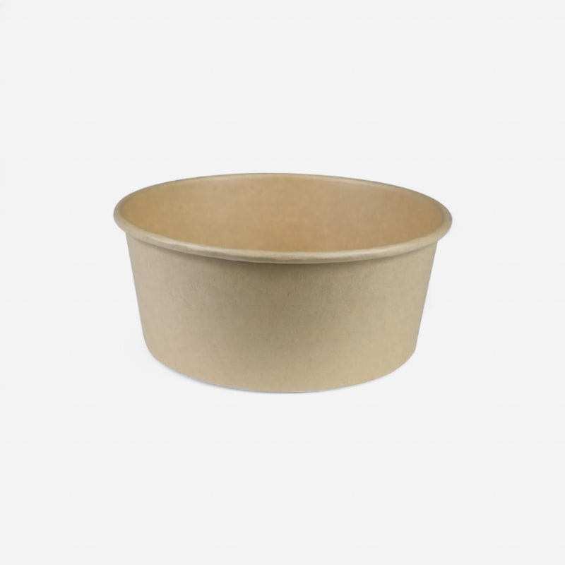 Pot salade 1250mL carton kraft brun PP x50