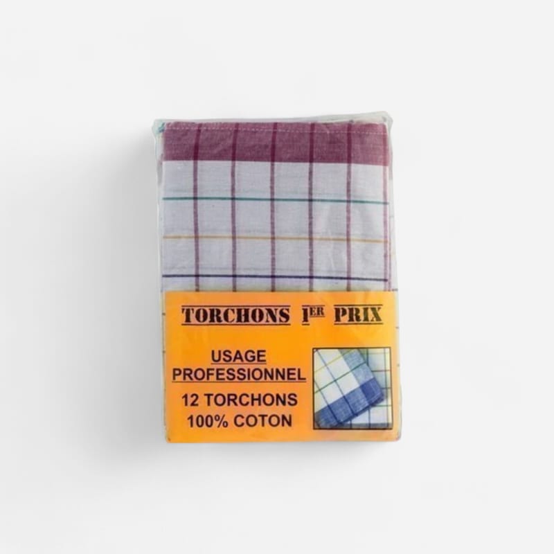 Torchon usage professionnel 50x70cm X12