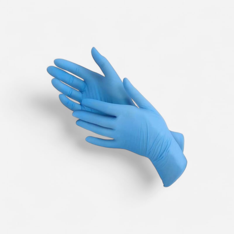 Gant nitrile bleu M x100