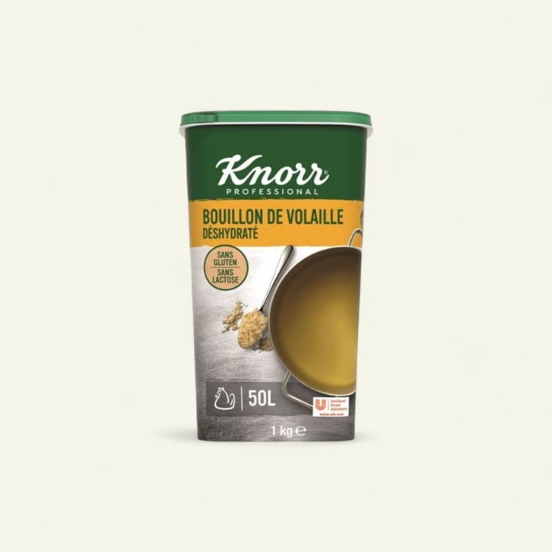 Bouillon de volaille déshydraté Knorr 50L 1kg