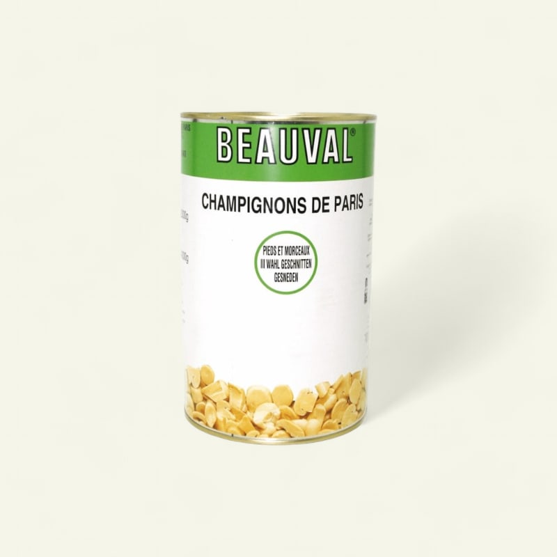 Champignons de Paris pieds et morceaux 5/1 (4kg)
