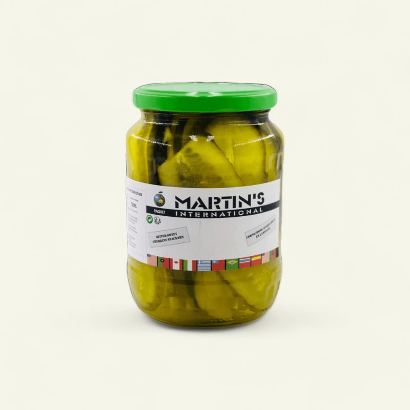 Cornichon aigre-doux lamelle Verre 1,7kg