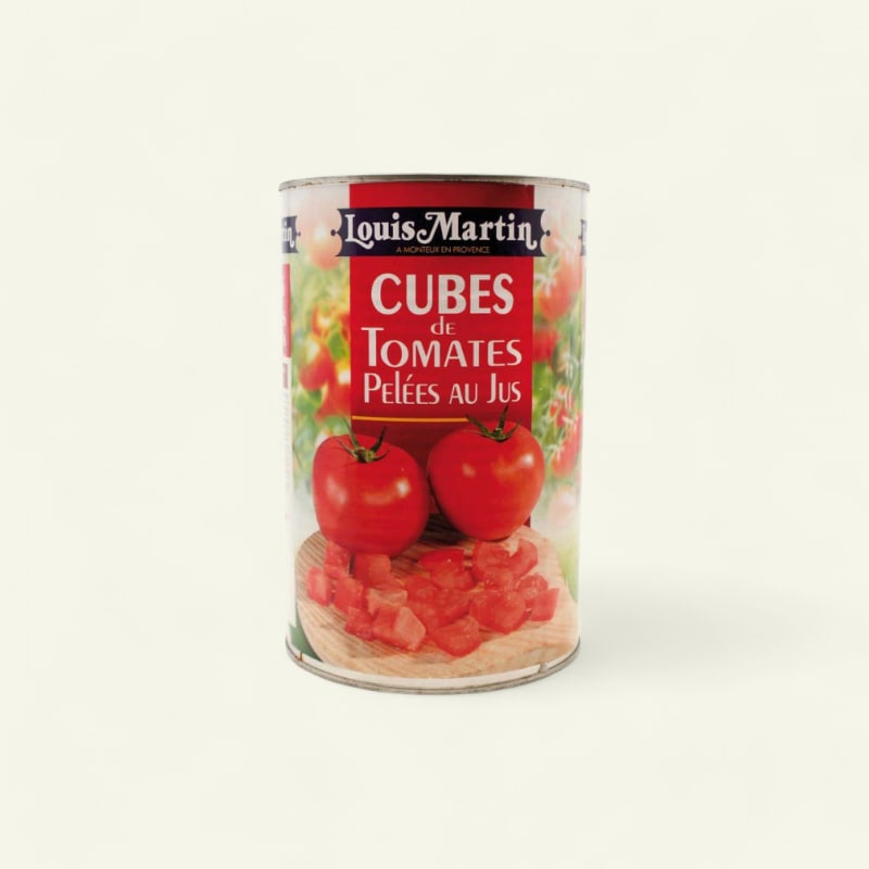 Cubes de tomate française pelée au jus 5/1 4kg