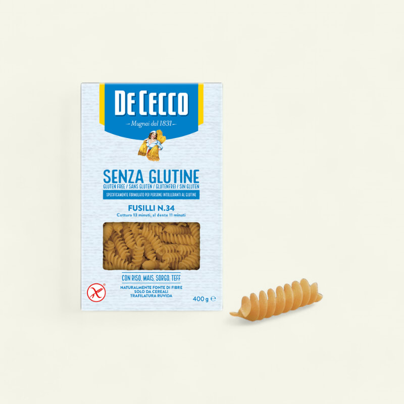 Fusilli sans gluten De Cecco 400g