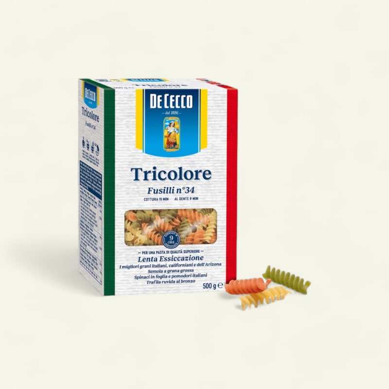 Fusilli tricolore N°34 500g