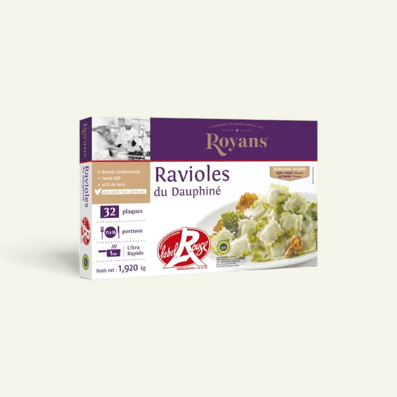 Raviole du Dauphiné Royans Label Rouge 32 plaques