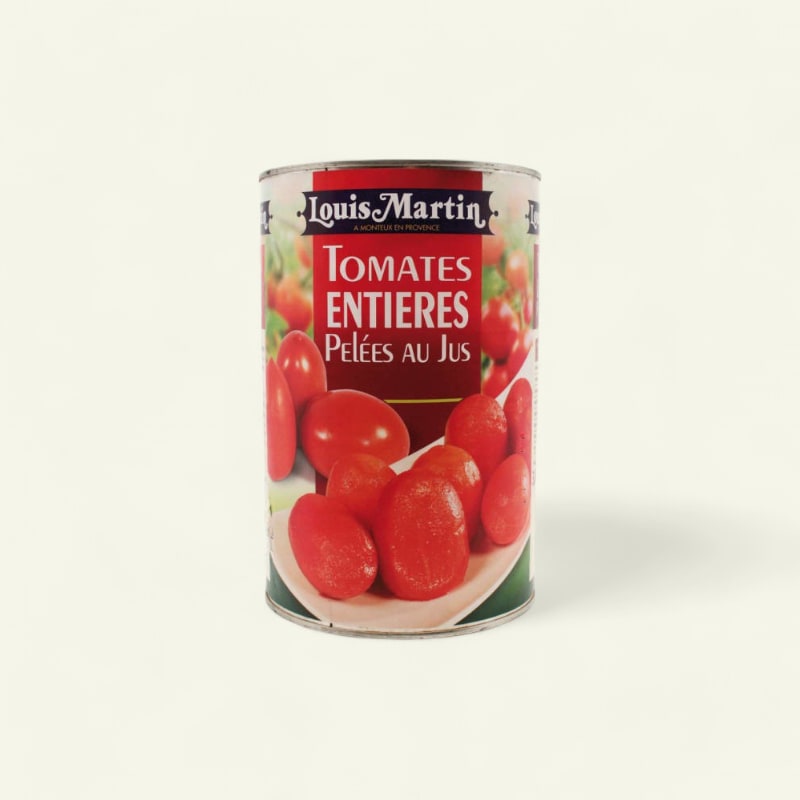 Tomate française pelée au jus 4/4 0,8kg