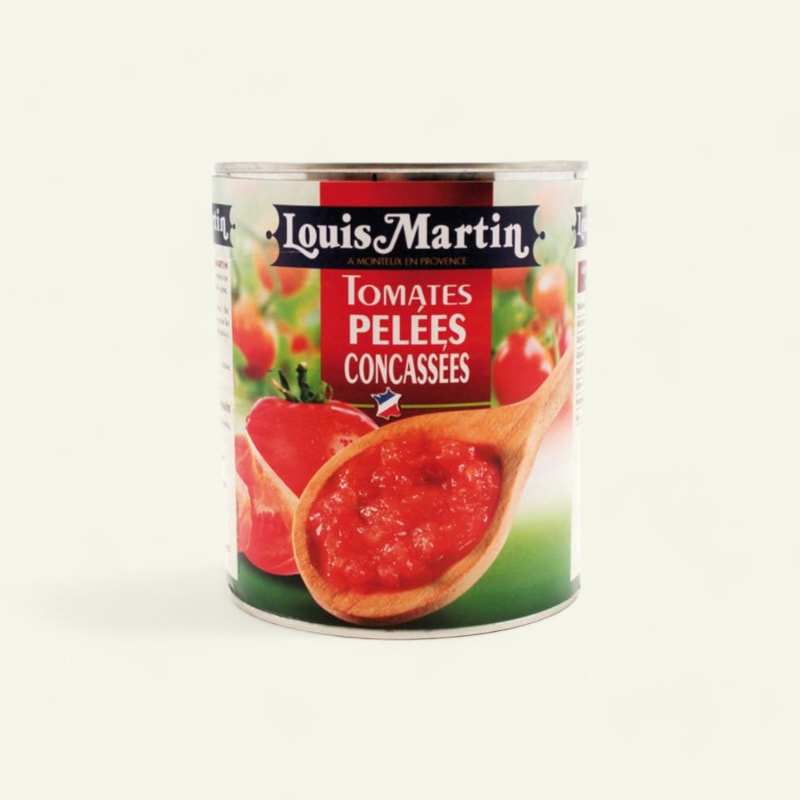 Tomate française pelée concassée 4/4 0,8kg