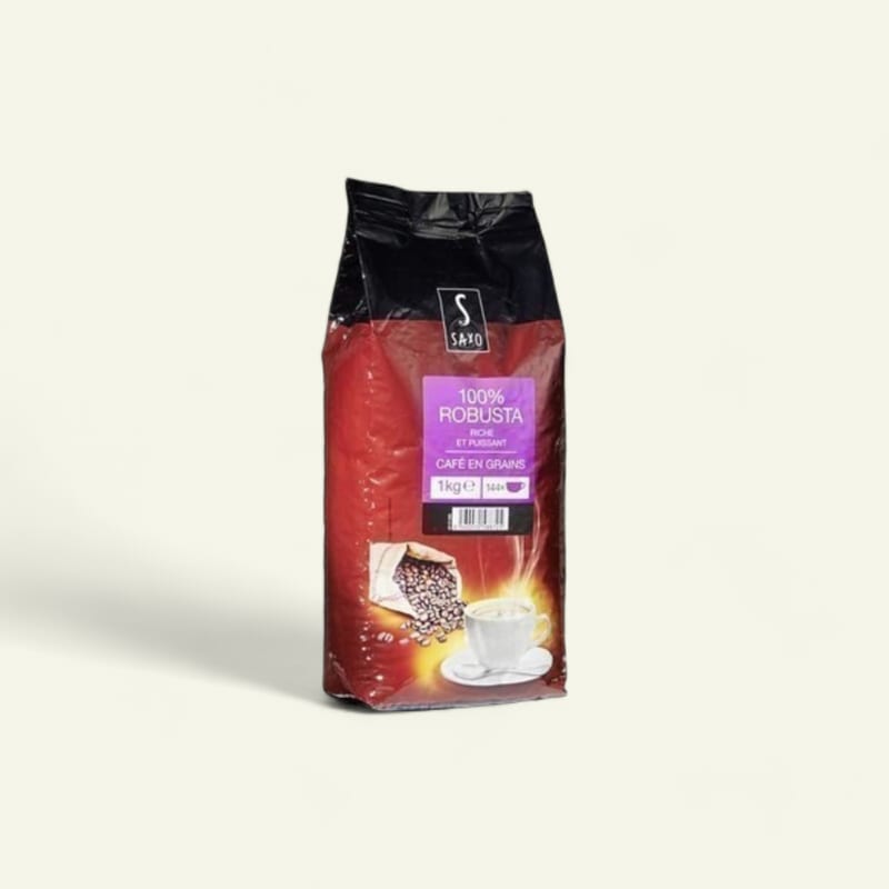 Café grains 100% robusta 1kg