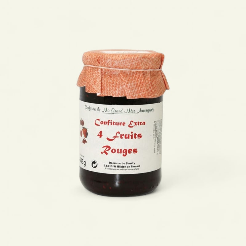 Confiture artisanale de fruits rouges 370g