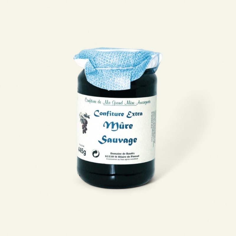 Confiture artisanale de mûres sauvages 370g