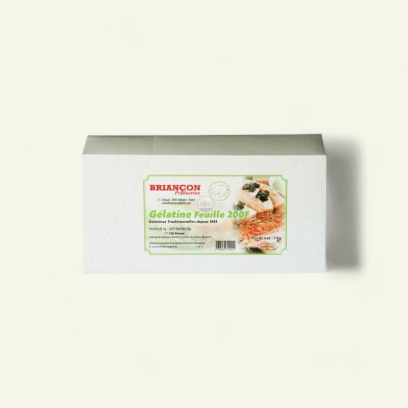 Feuille gélatine titane X 200