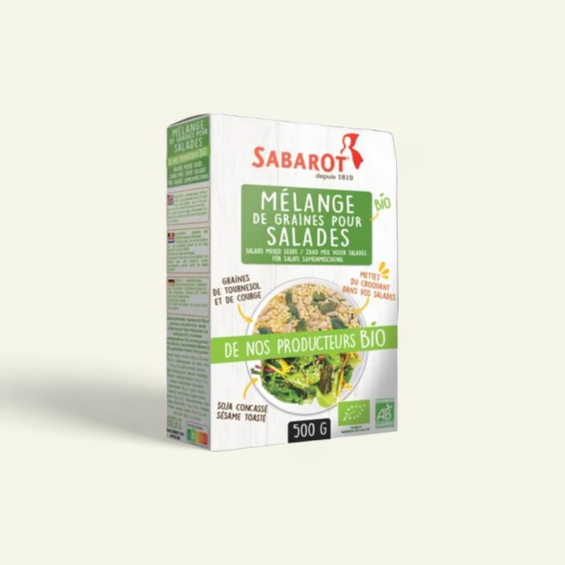 Mélange graines bio (Soja, Tournesol, Sésame toasté, Courge) 500g