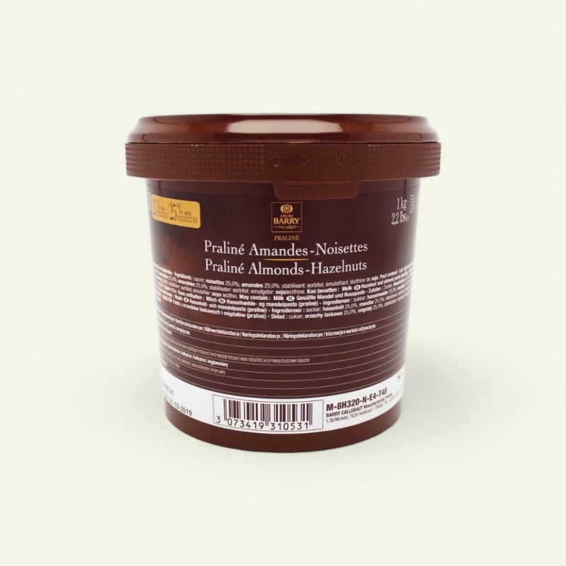 Praliné amandes noisettes 50% seau 1kg