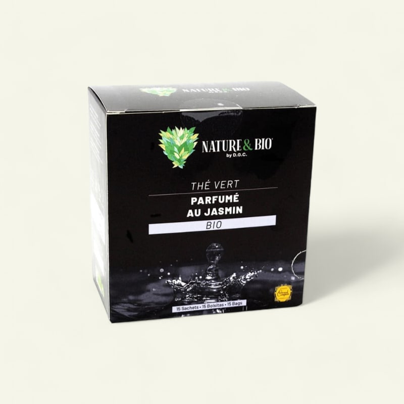Thé vert arôme naturel de jasmin BIO x15 sachets 