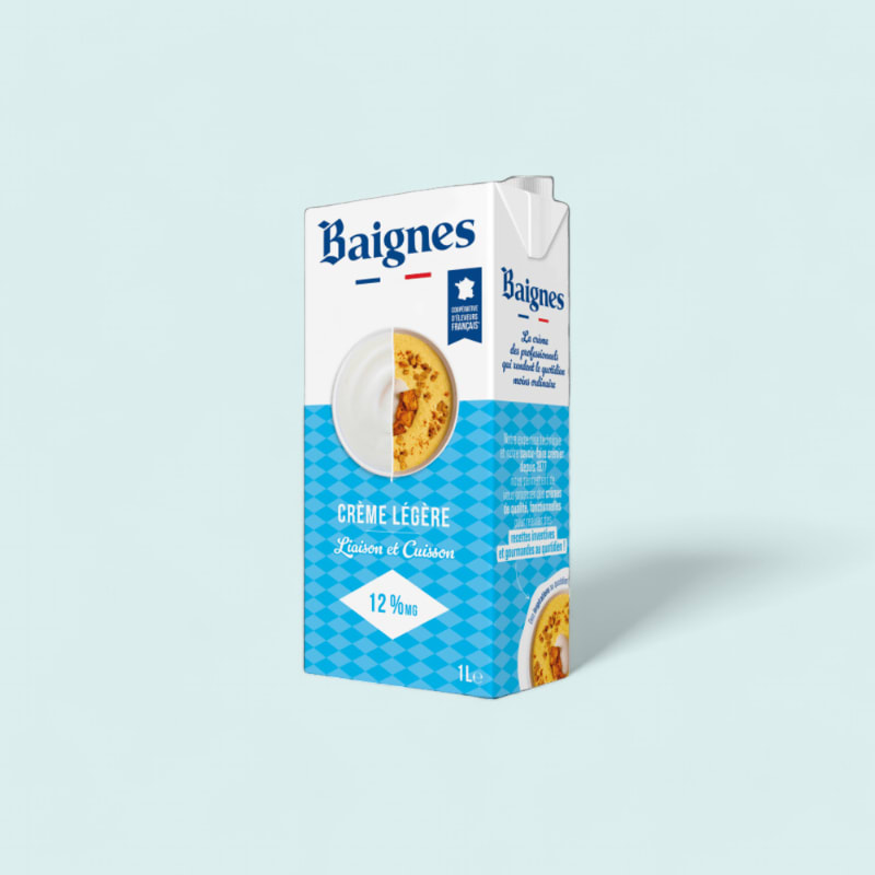 Crème liquide 12% Baignes 6x1L