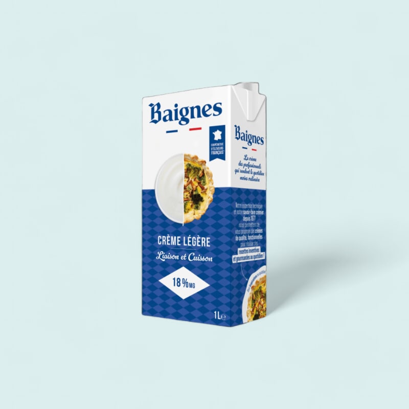 Crème liquide 18% Baignes 6x1L