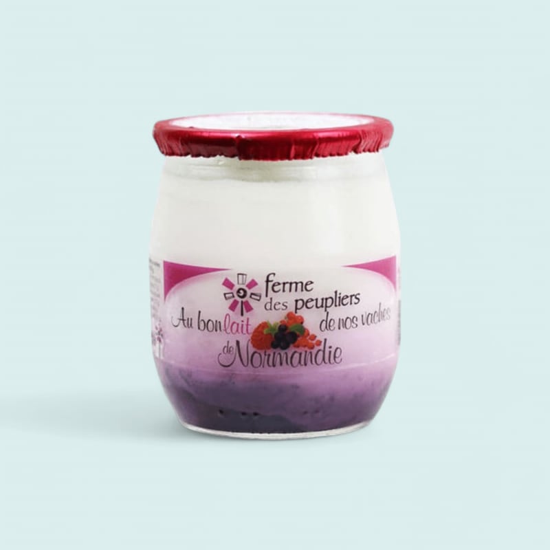 Yaourt Fruit Pot Verre Peuplier X 12