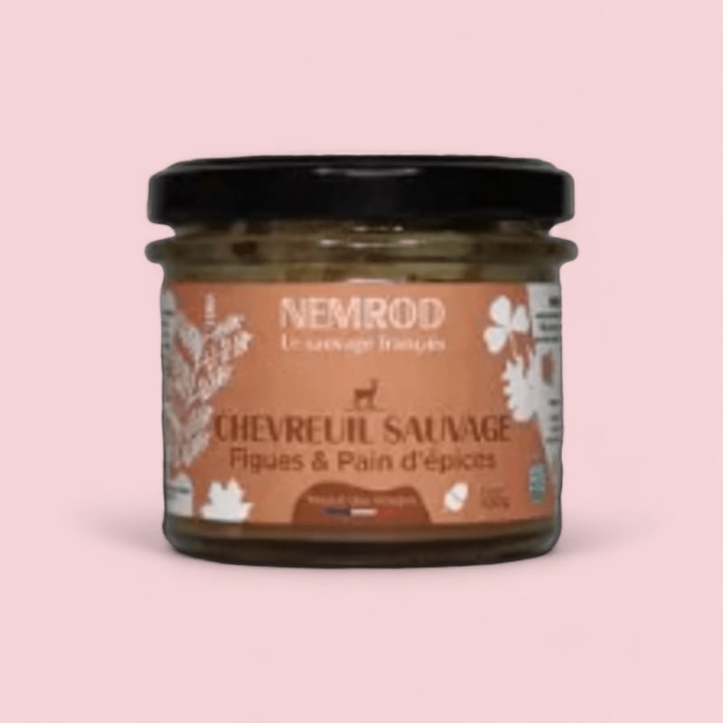 Terrine de Chevreuil figues et pain d’épices - Gibier - 100g