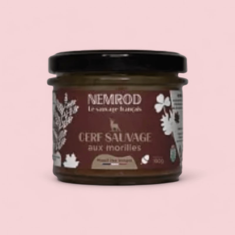 Terrine de Cerf aux morilles Gibier - 100g