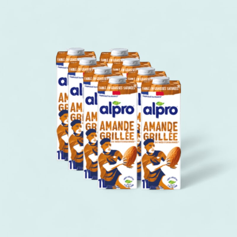 Lait végétal amande grillée Alpro 1Lx8