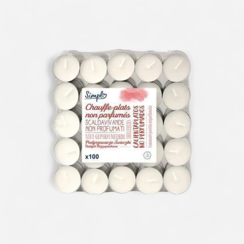 Bougie chauffe-plat x100