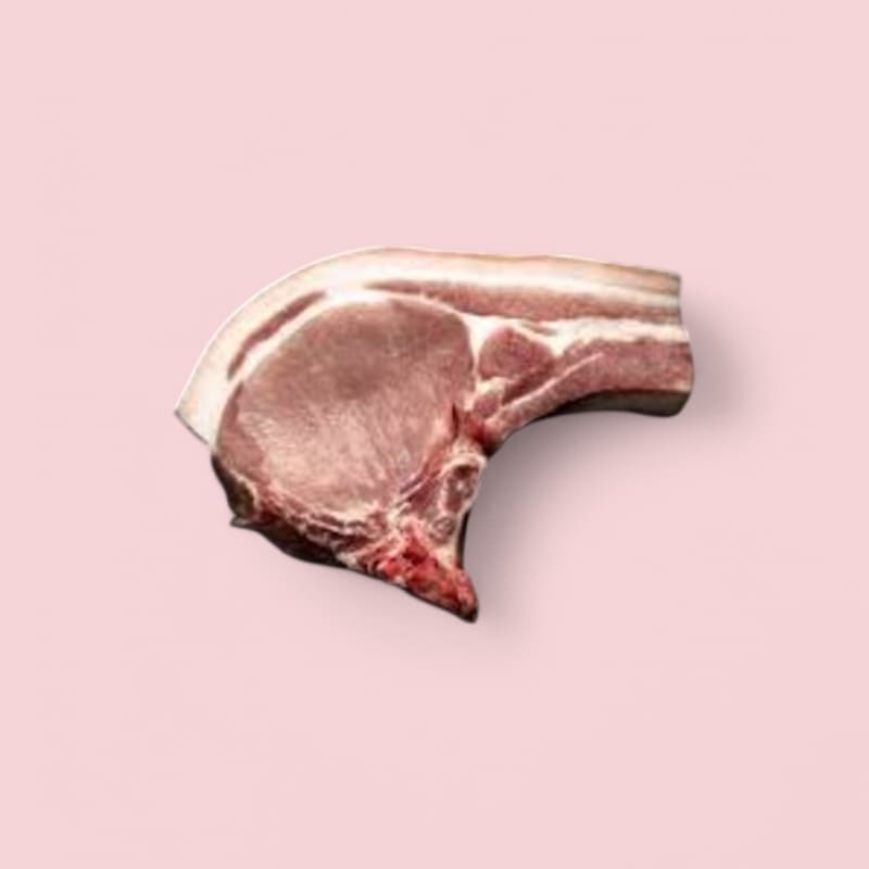 Côte tranchée échine de porc français X4 ~500g S/AT