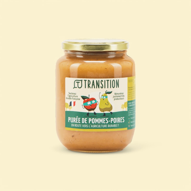 Purée de pommes-poires origine France 825g