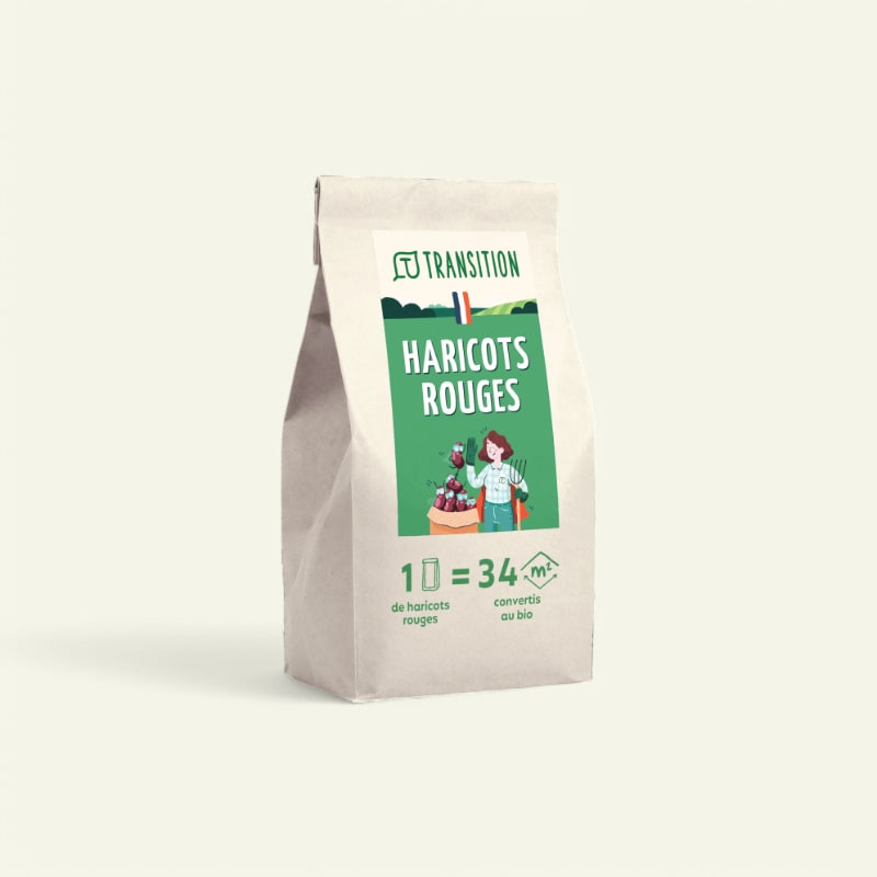 Haricots rouges en conversion bio origine France  - 2,5kg