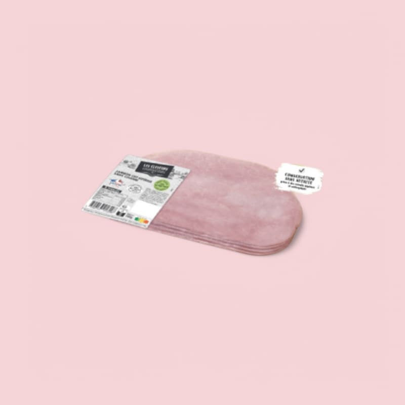 Jambon cuit supérieur DD sans nitrite tranches 16x45g