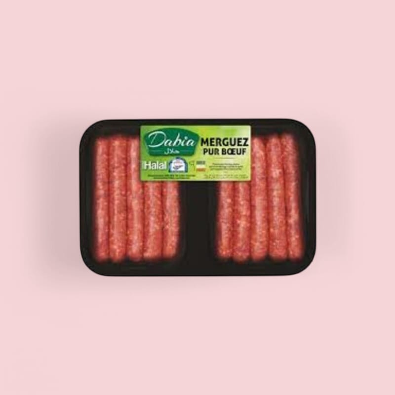 Merguez pur boeuf halal Socopa 55g x18 VBF