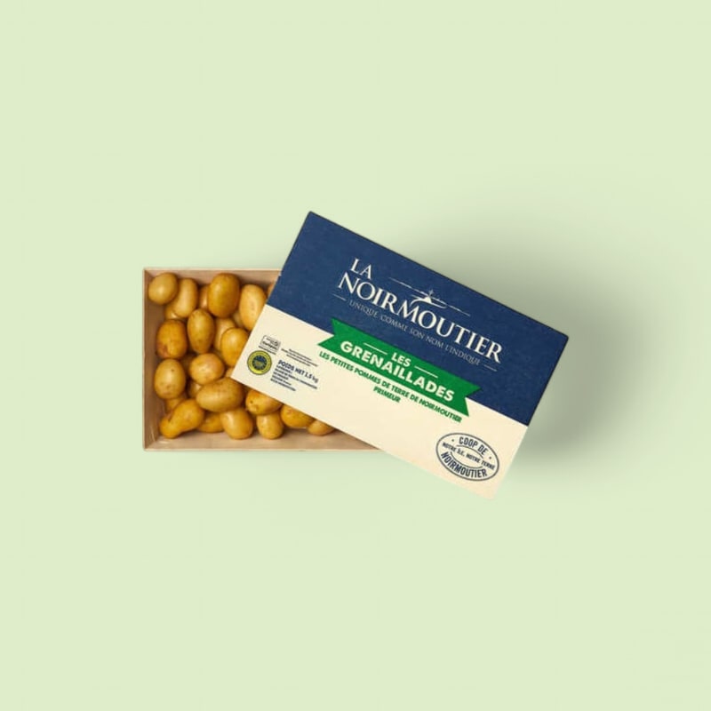 Pdt primeur Noirmoutier IGP grenaille 28/35 caisse 5kg