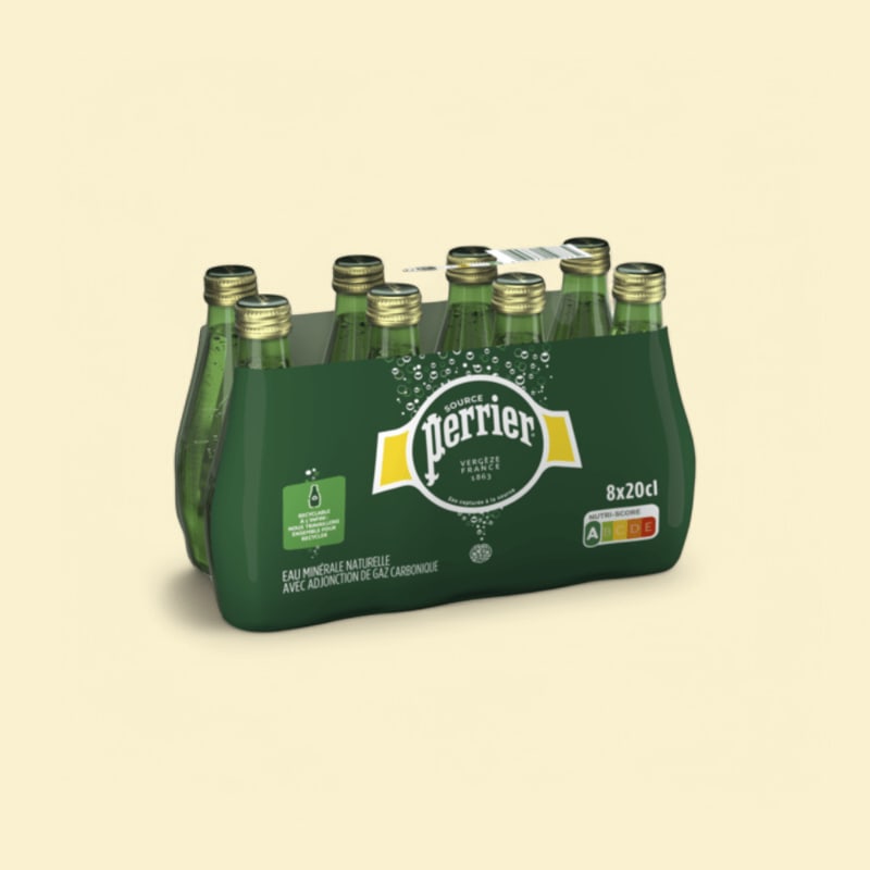 Perrier 20cl x8 (verre perdu)