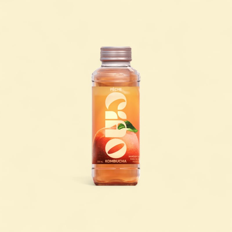 CIAO KOMBUCHA saveur pêche 330mlx6