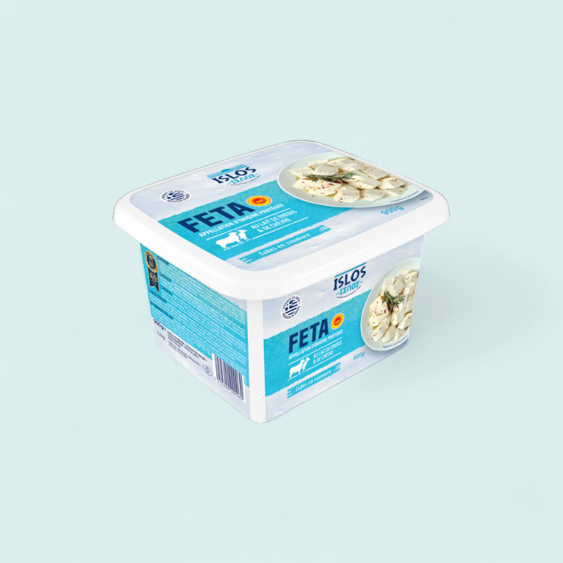 Feta cubes AOP barquette 900g