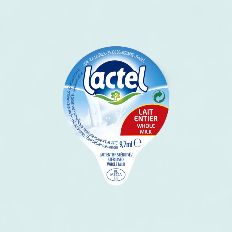 Coupelle lait entier liquide Lactel x240