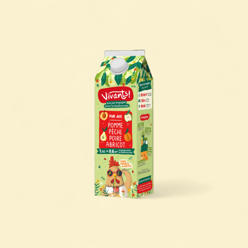 Pur Jus Pomme Pêche Poire Abricot - 1L