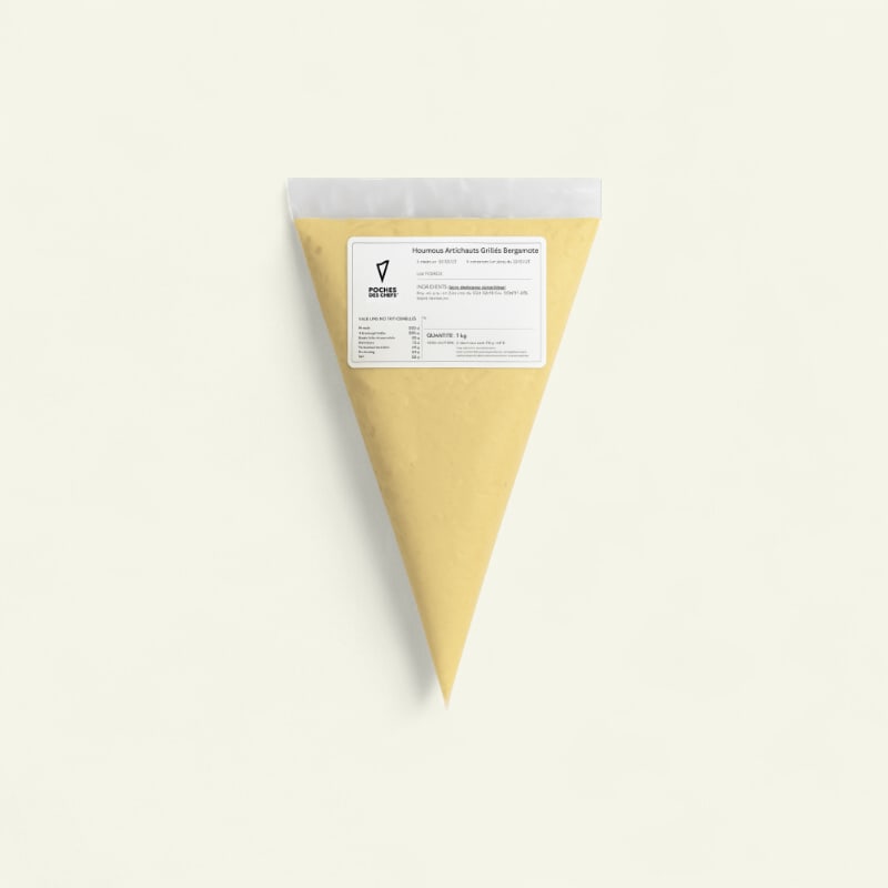 Houmous - Artichauts Grillés et Bergamote