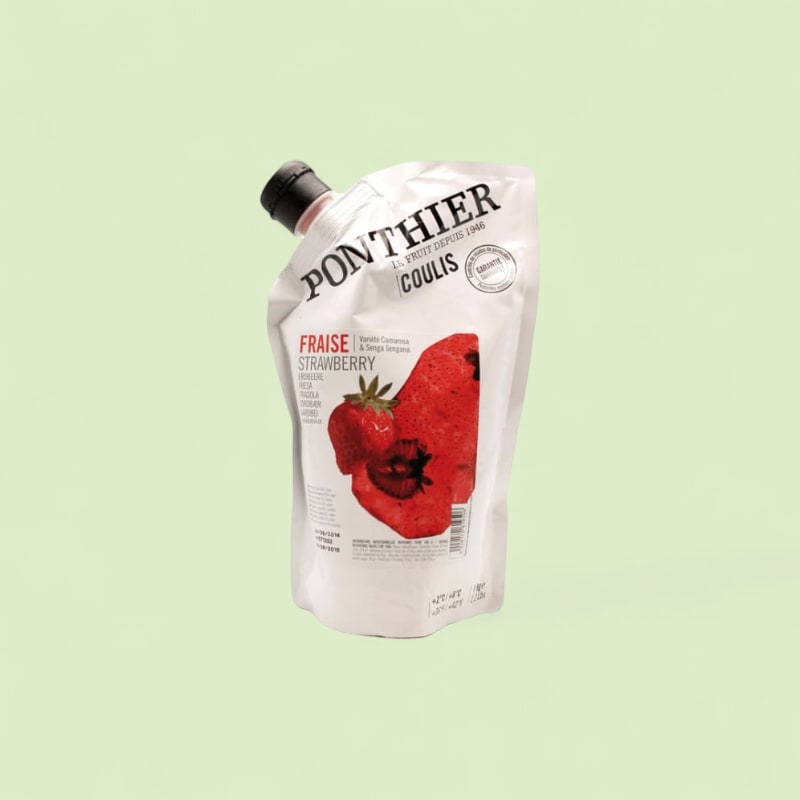 Coulis de fraise Camarosa et Senga Sengana frais doypack 1kg