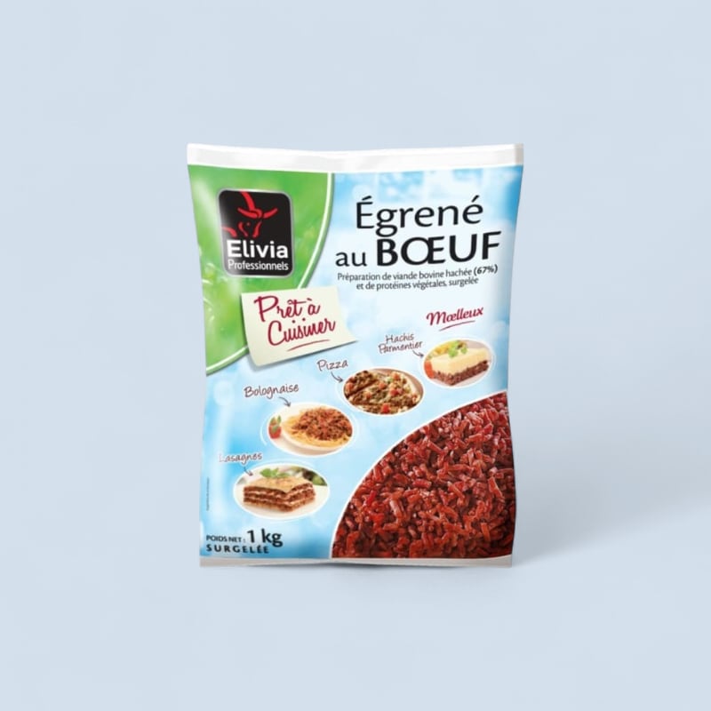 Minced 70% Elivia 15% Fat content French Beef 1kg